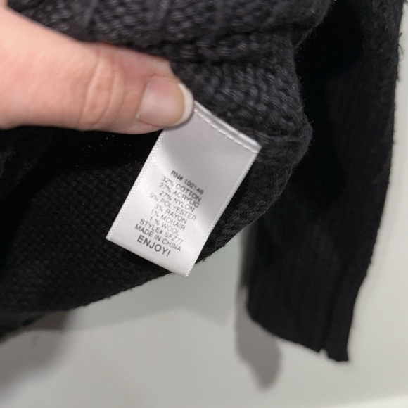 Michael Stars sweater black super soft mixed yarn wool‎ mohair cotton blend xs - Picture 5 of 5